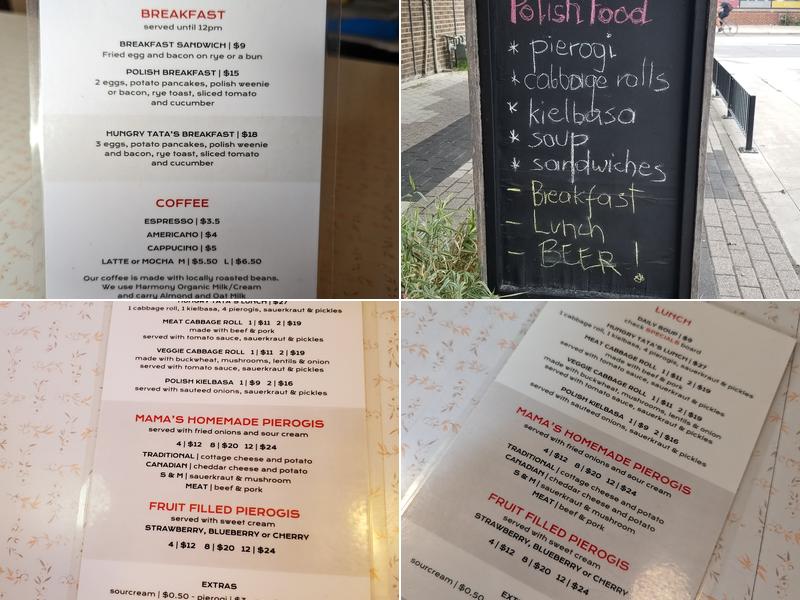Hastings Snack Bar Menu