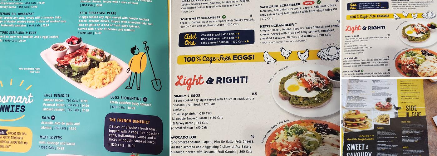 Eggsmart Menu