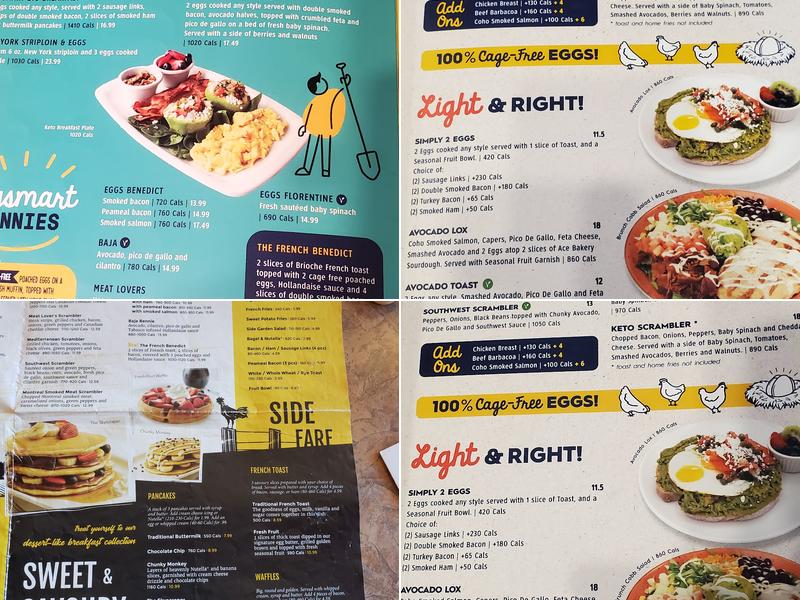 Eggsmart Menu