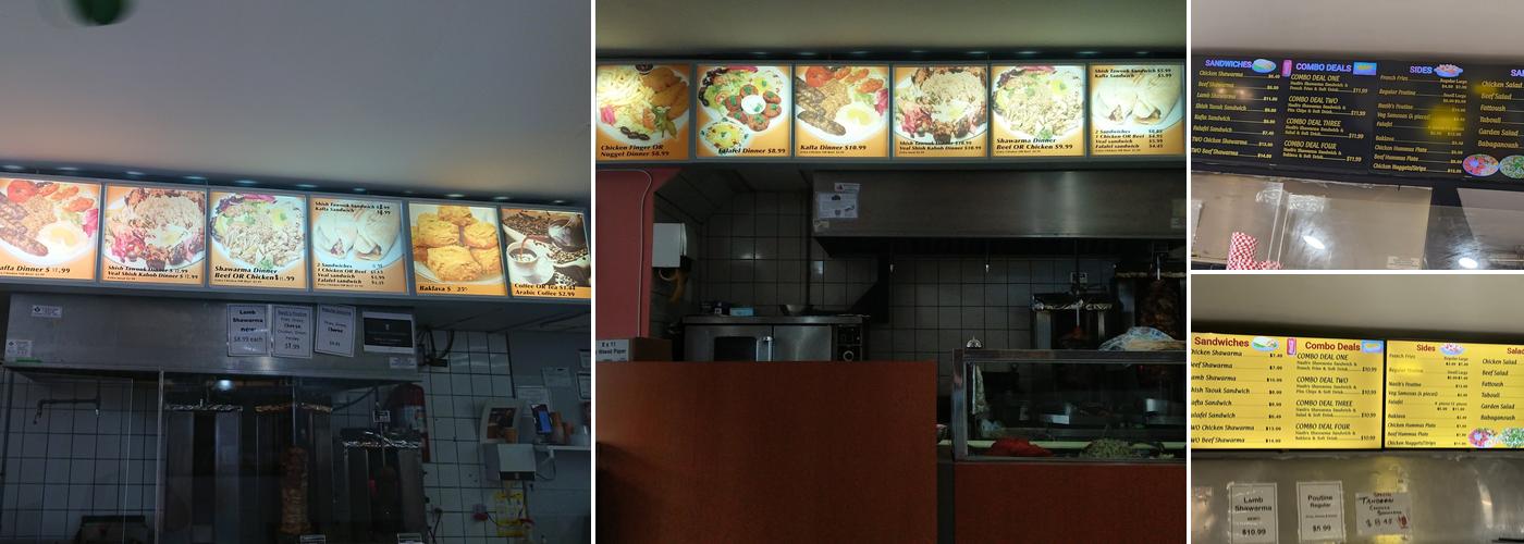 Nasib's Menu