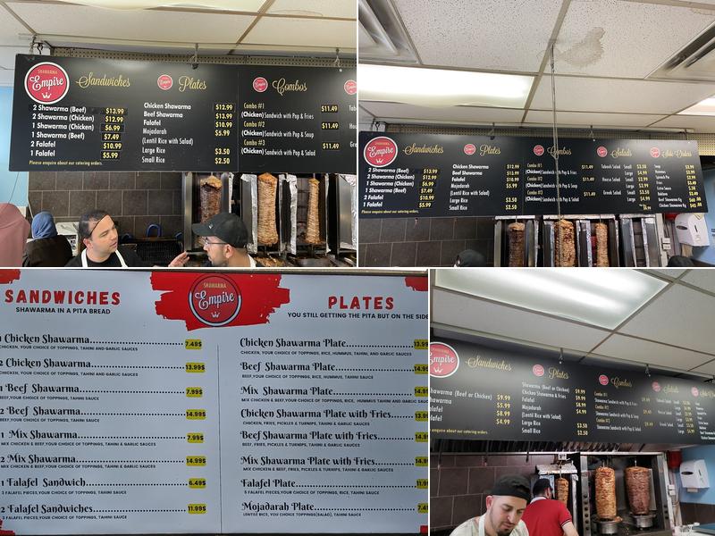 Shawarma Empire Menu