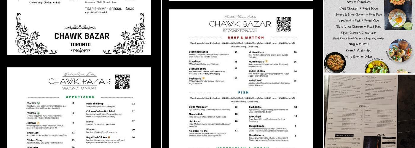 Chawk Bazar Menu