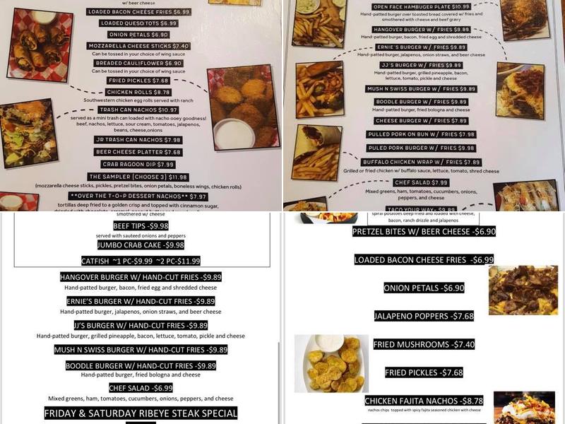 ERNIES SPORTS BAR Menu