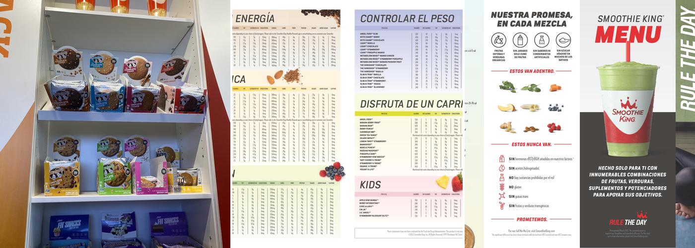 Smoothie King Menu