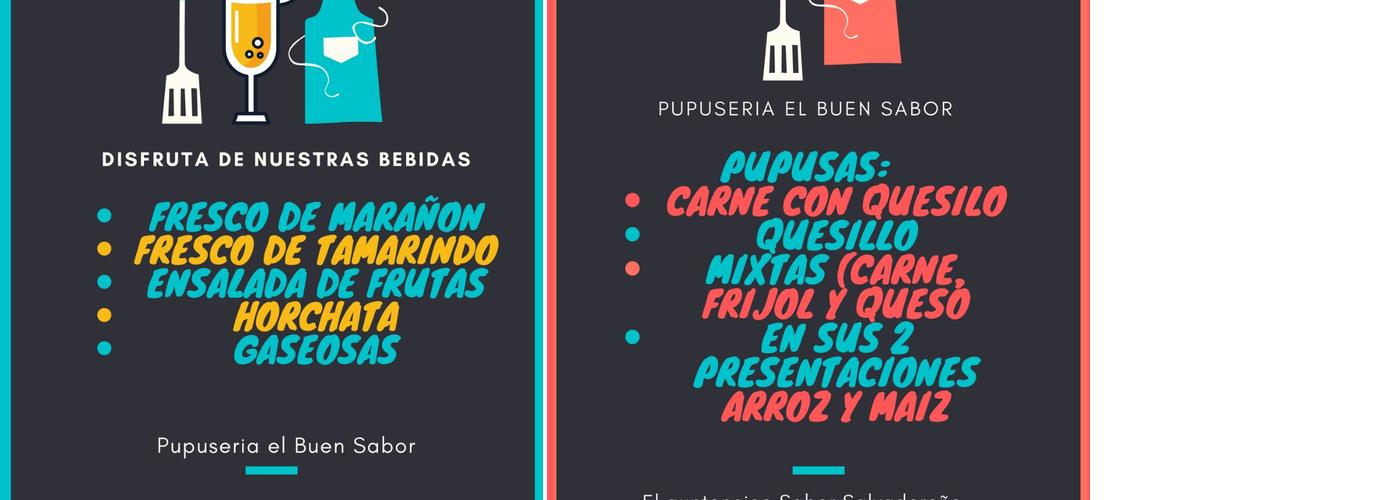 Pupuseria El Buen Sabor Menu