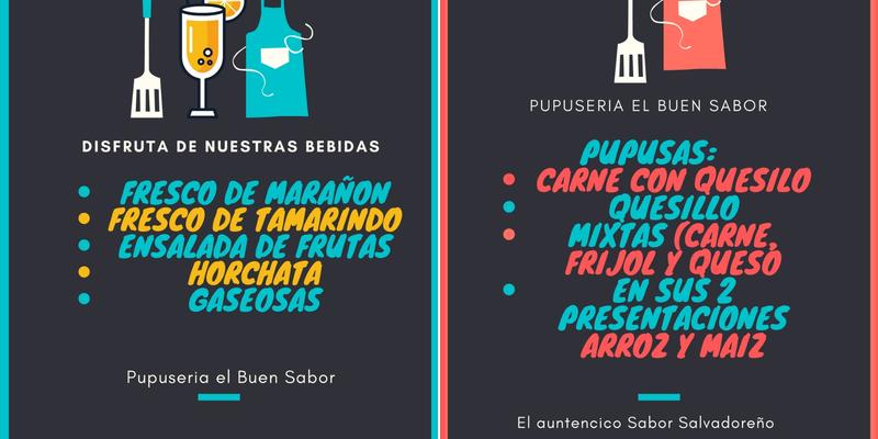 Pupuseria El Buen Sabor Menu