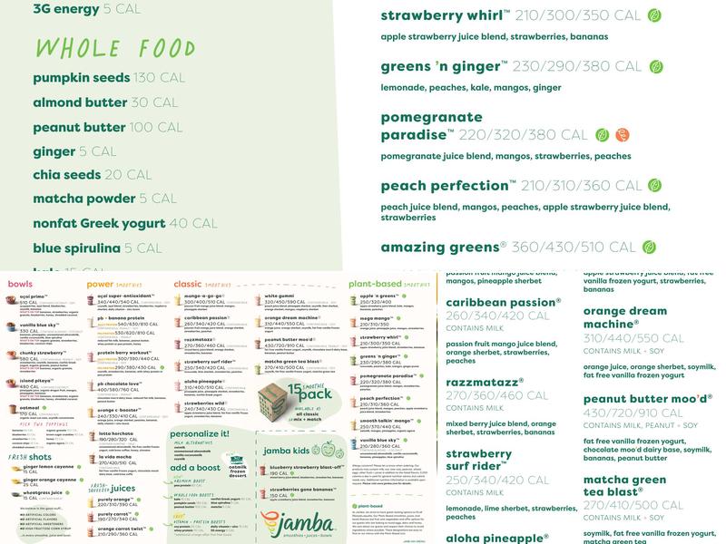 Jamba Menu