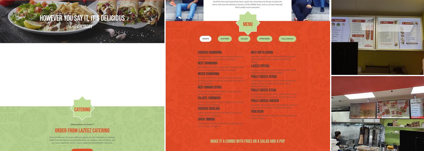 Lazeez Shawarma Menu