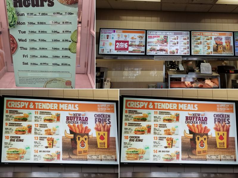 Burger King Menu
