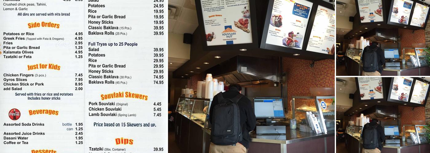 Souvlaki Hut Runnymede Menu