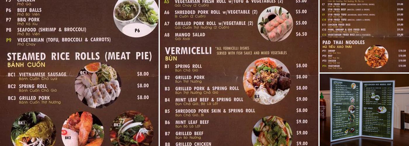 Pho VP Menu
