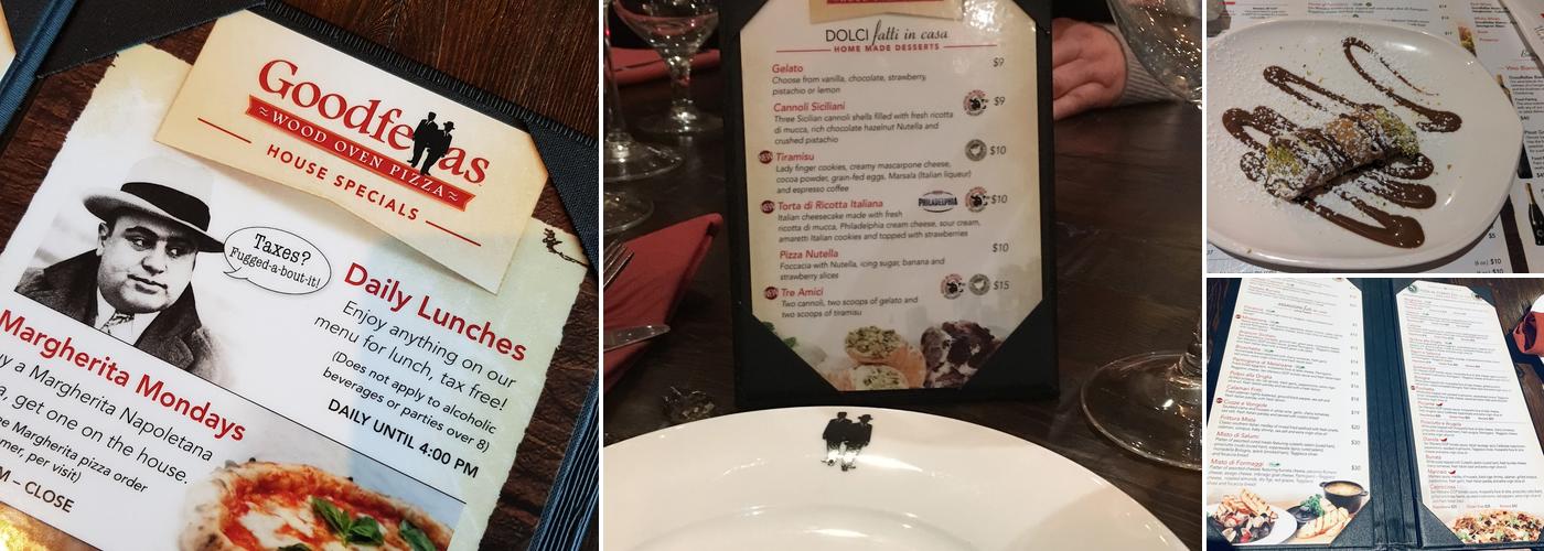 Goodfellas Wood Oven Pizza Menu