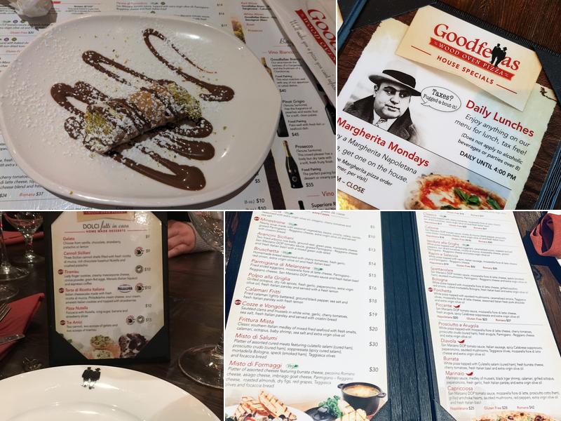 Goodfellas Wood Oven Pizza Menu