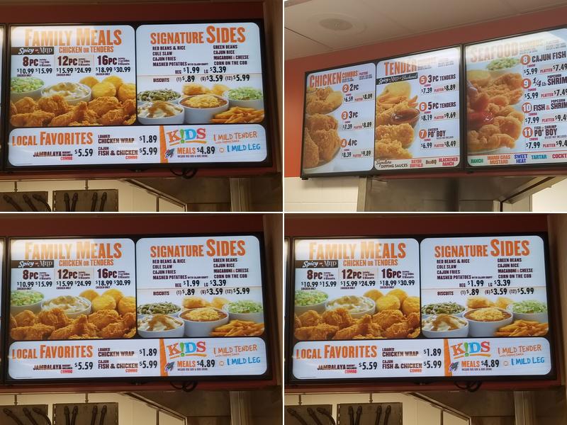 Popeyes Louisiana Kitchen Menu