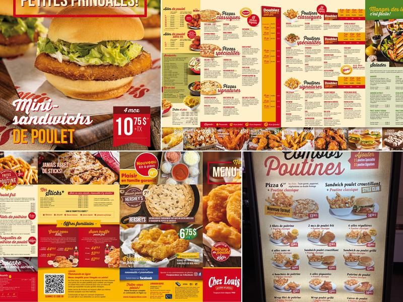 Chez Louis Poulet Et Pizza Menu