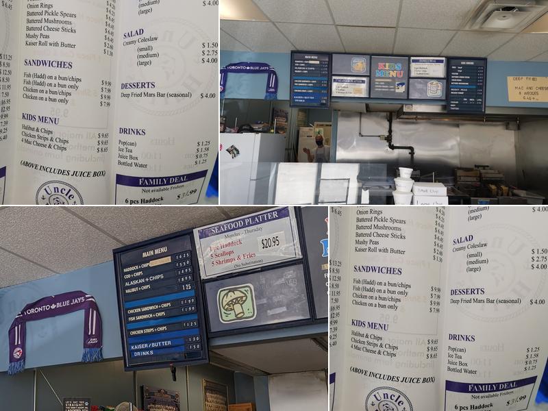 Uncle Harry's Fish And Chips Plus Menu