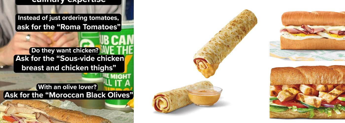 Subway Menu