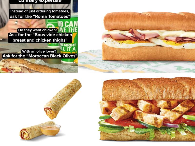 Subway Menu