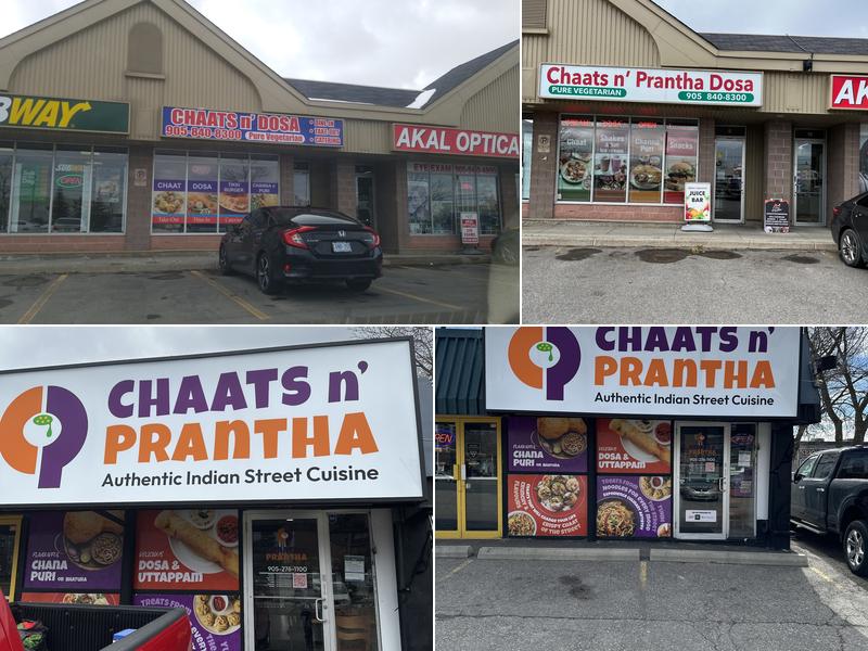 Chaats n Prantha or Chaats n Dosa