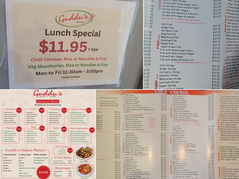 Guddu's Chilli Chicken Menu