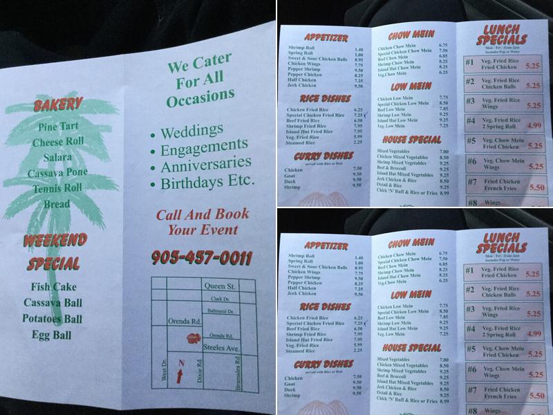 Island Hut Family Restaurant Menu