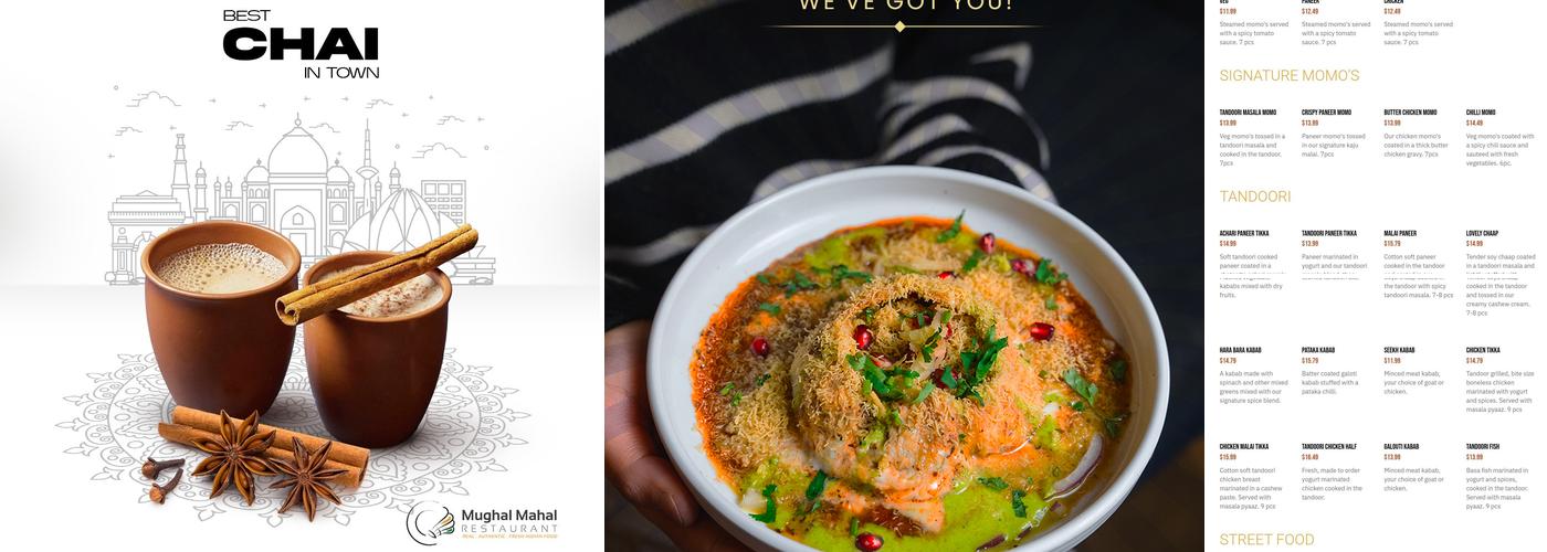 Mughal Mahal Restaurant Menu