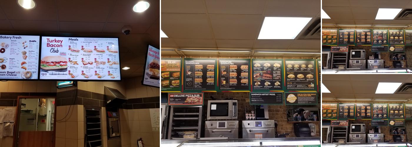 Subway Menu