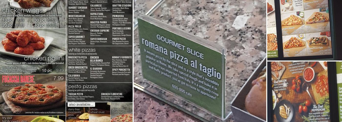 Pizza Nova Menu