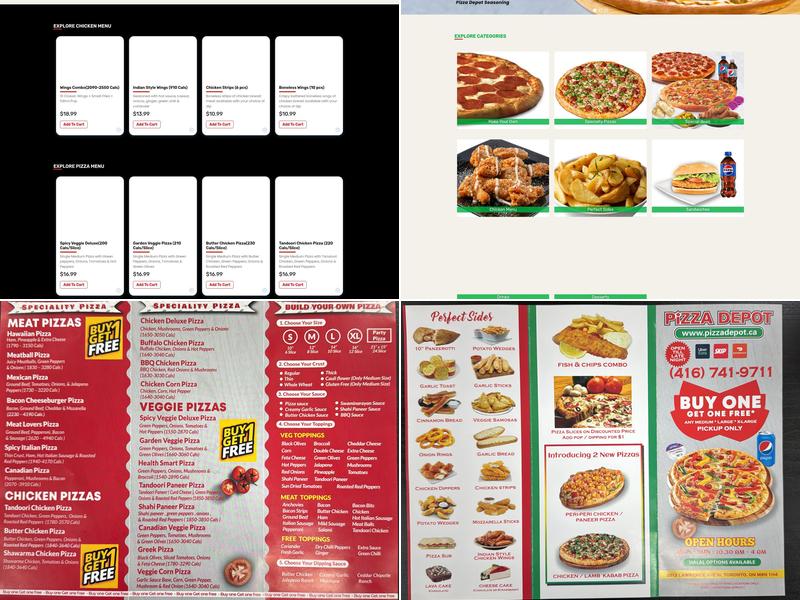 Pizza Depot Menu