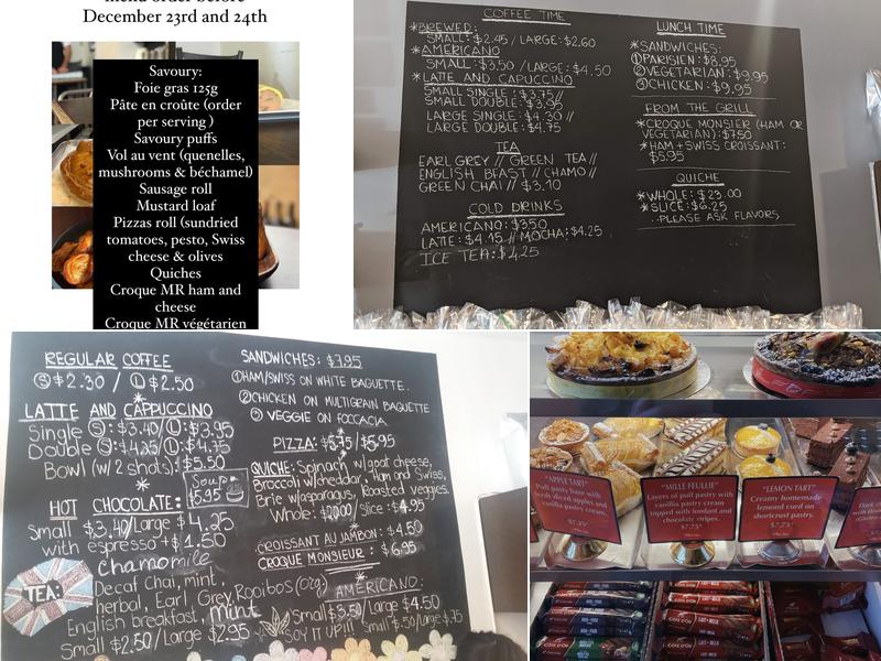 Jules Cafe Patisserie Menu