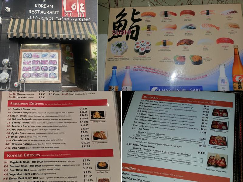 Lola Sushi Menu