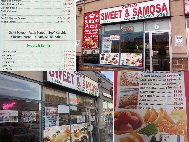 Capital Sweet and Samosa Menu