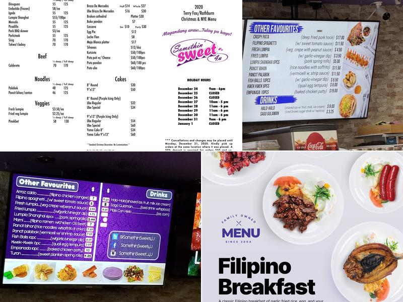 Somethin' Sweet 4 U (Latimer) Menu