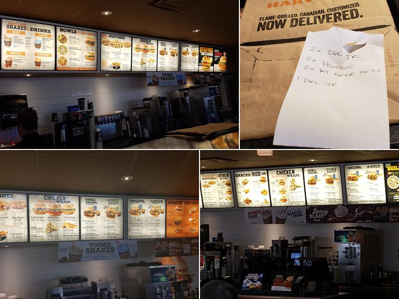Harvey's Menu
