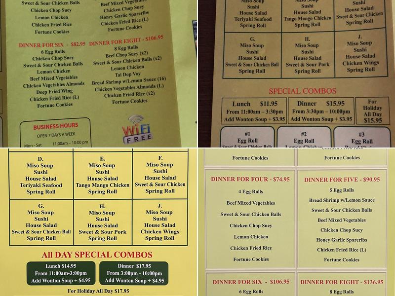 Wiarton Inn Restaurant & Bar Menu
