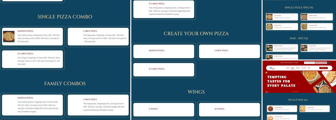 City South Pizza Menu