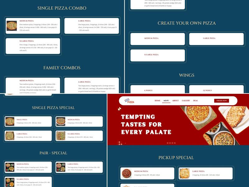 City South Pizza Menu