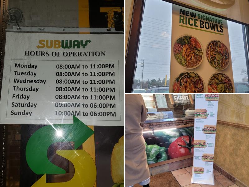 subway Menu