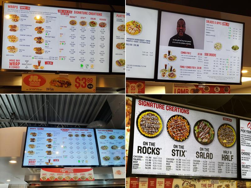 Osmow's Shawarma Menu