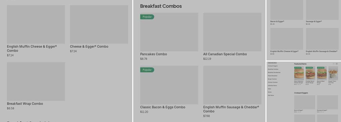 A&W Canada Menu