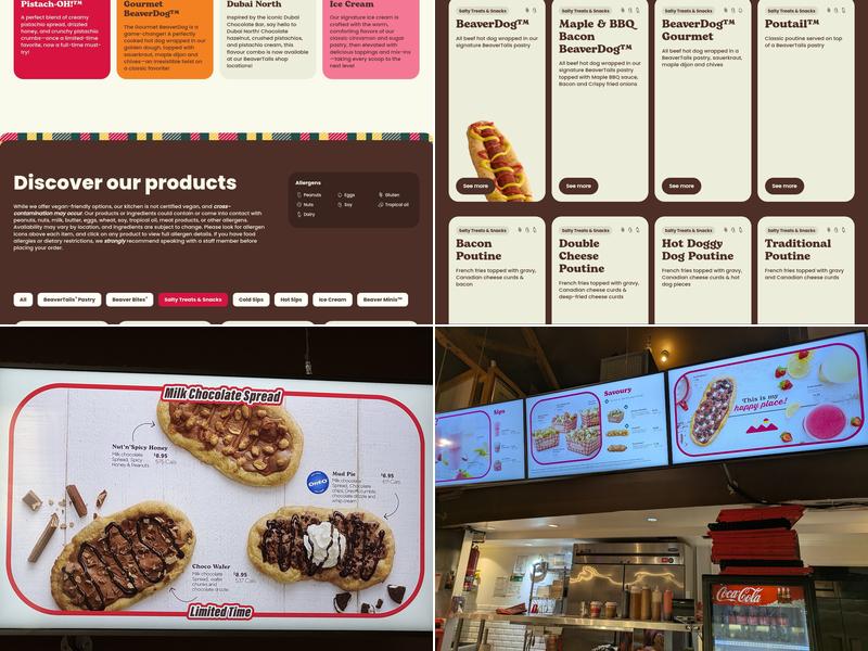 BeaverTails Toronto Waterfront Menu