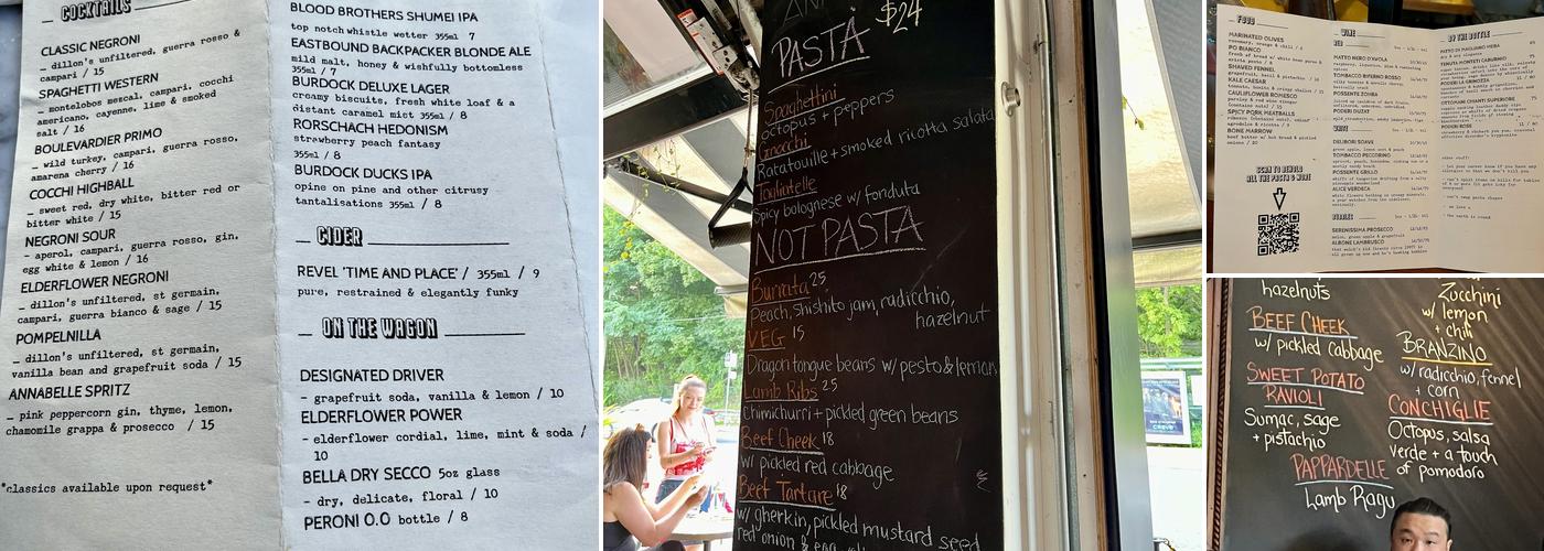 Annabelle Pasta Bar Menu