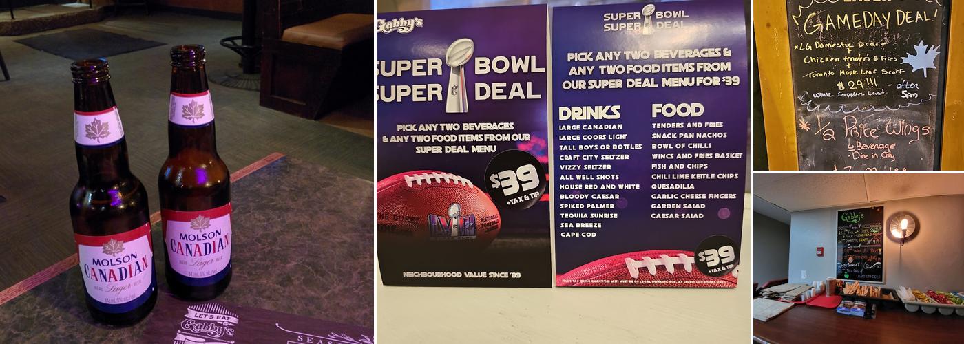 Gabby's - Isabella Hotel Menu