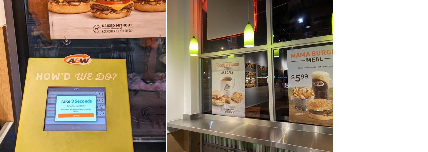 A&W Canada Menu