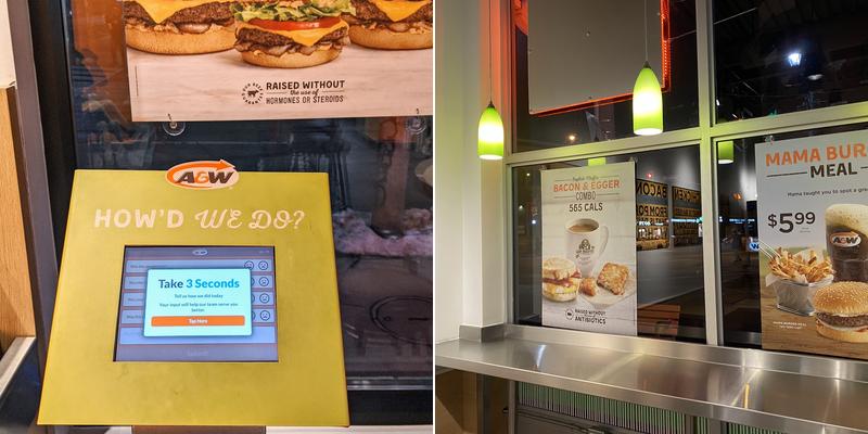 A&W Canada Menu