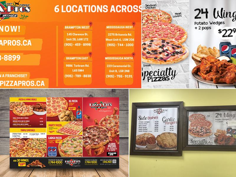 Pizza Pros Menu