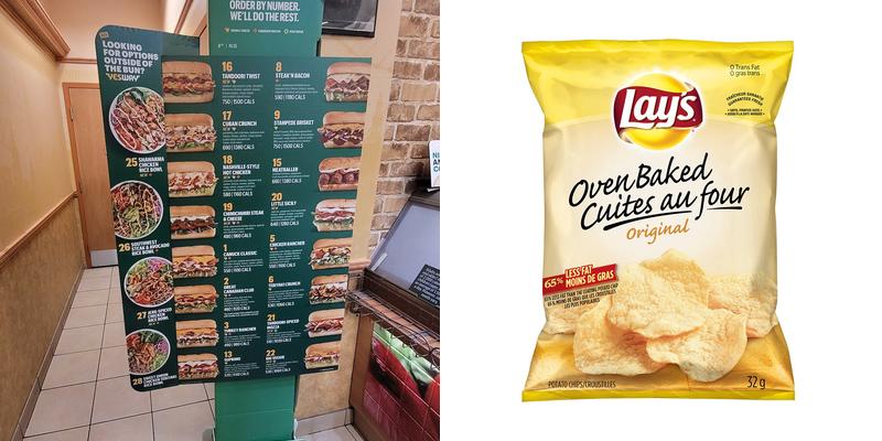Subway Menu