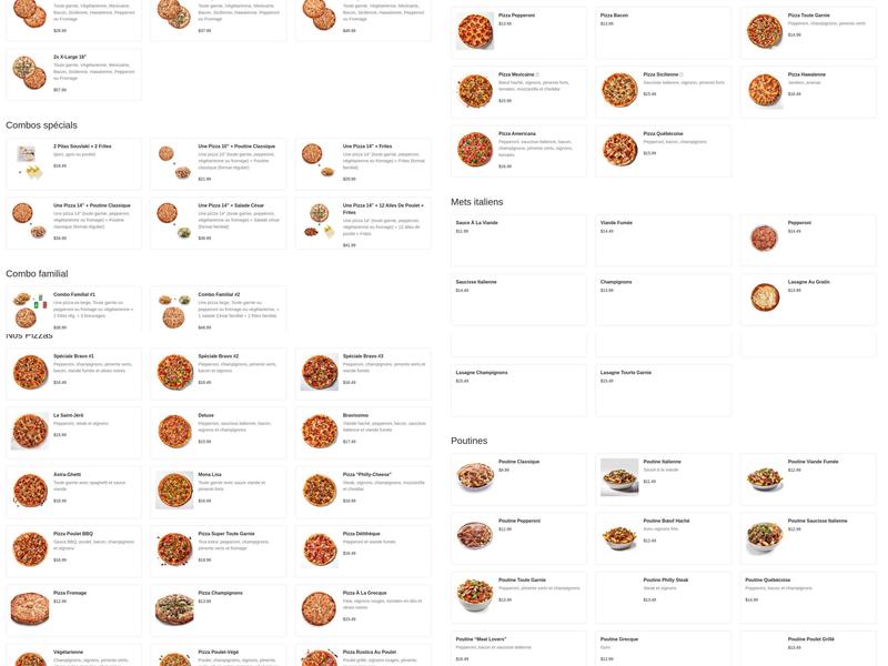 Bravo Pizzeria Inc Menu