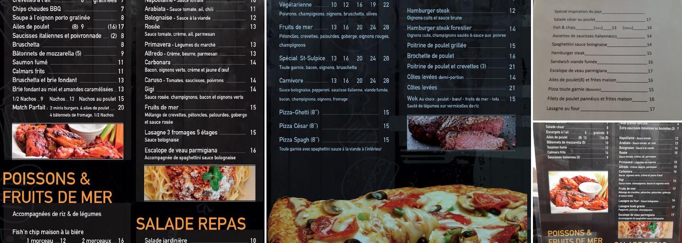 Resto Le St-Sulpice Menu