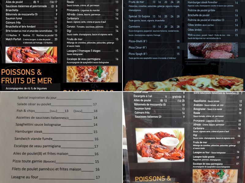 Resto Le St-Sulpice Menu